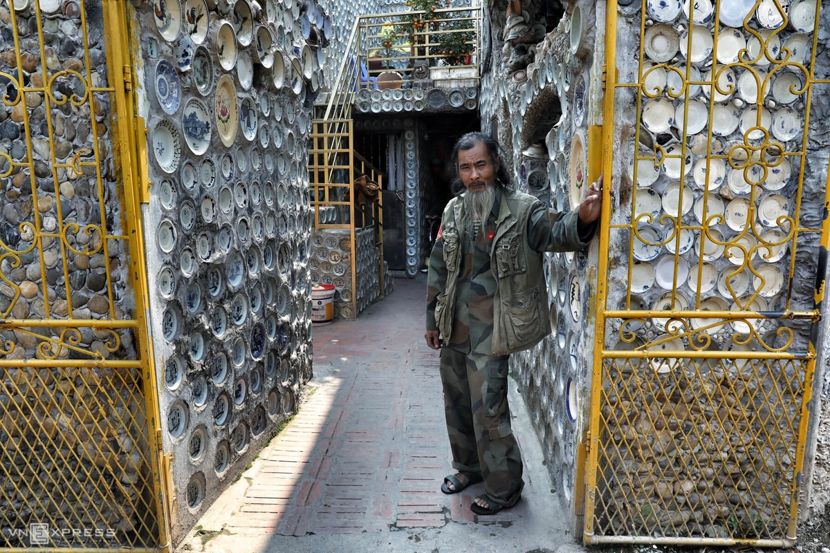 one of a kind antique embedded house in northern vietnam