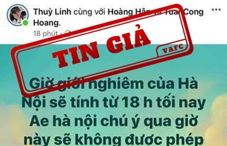 hanoi confirms night curfew order is fake news
