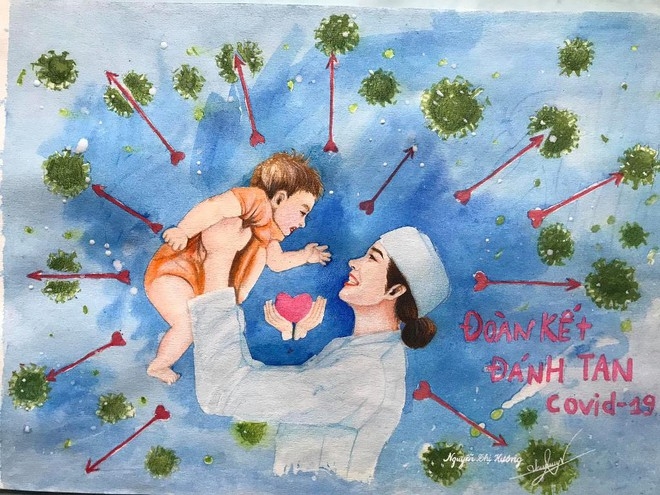 artful propaganda paintings to cheer covid 19 frontline heroes on