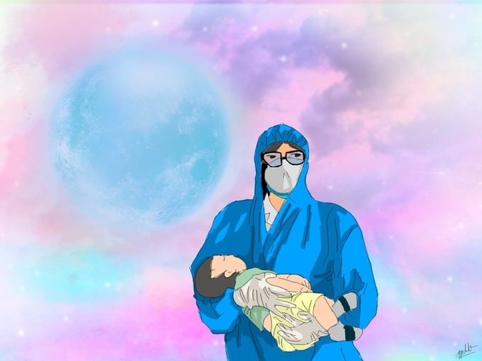 inspiring drawings to energize covid 19 first responders on