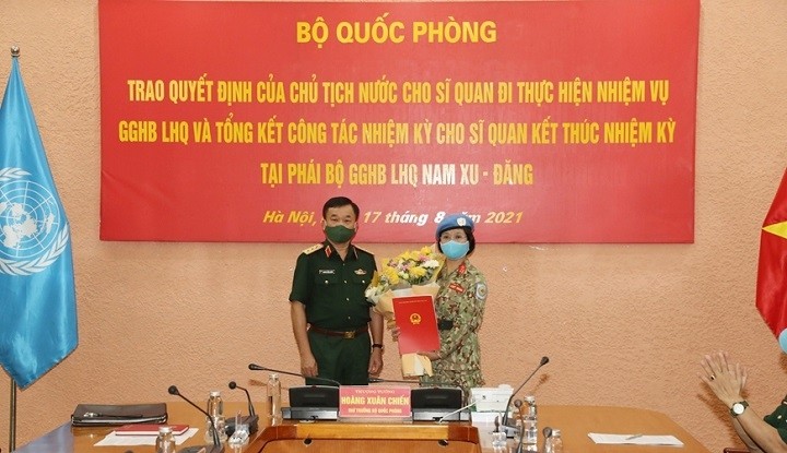 another vietnamese female officer assigned to un peacekeeping mission