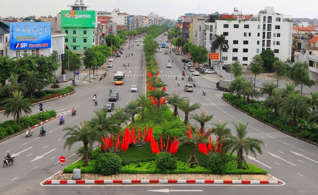 Hanoi adorned with flags and banners in celebration of Independence Day (September 2)