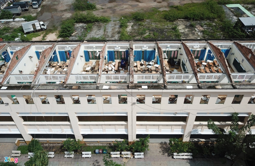 flood in central vietnam hcmcs school roof blown off due to eavy storm