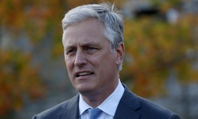 undefined National security adviser Robert O'Brien speaks to the media outside the White House in Washington, U.S., November 17, 2020. Photo by Reuters/Leah Millis.
