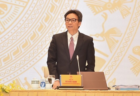 Deputy Prime Minister Vu Duc Dam speaks at the Government's conference with localities on December 29, 2020. Photo: VGP