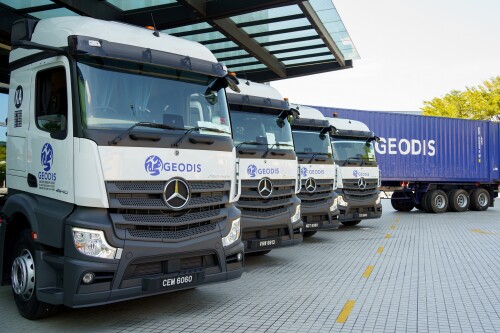 geodis takes delivery of mercedes trucks to service its expanding asian road network