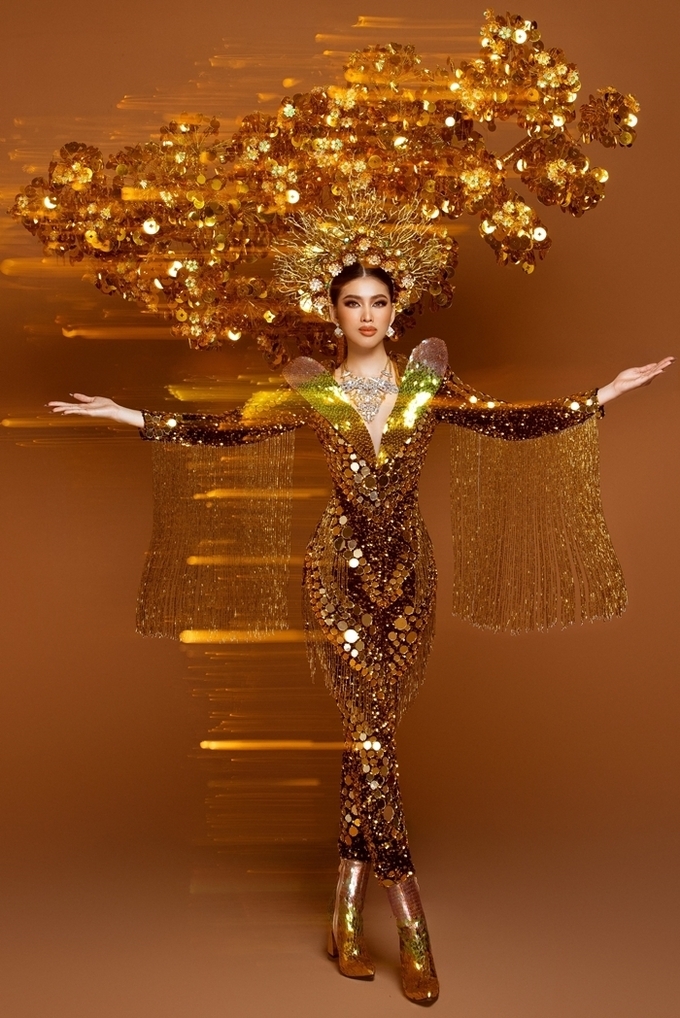 vns representative at miss grand international got applauses for national costume walk
