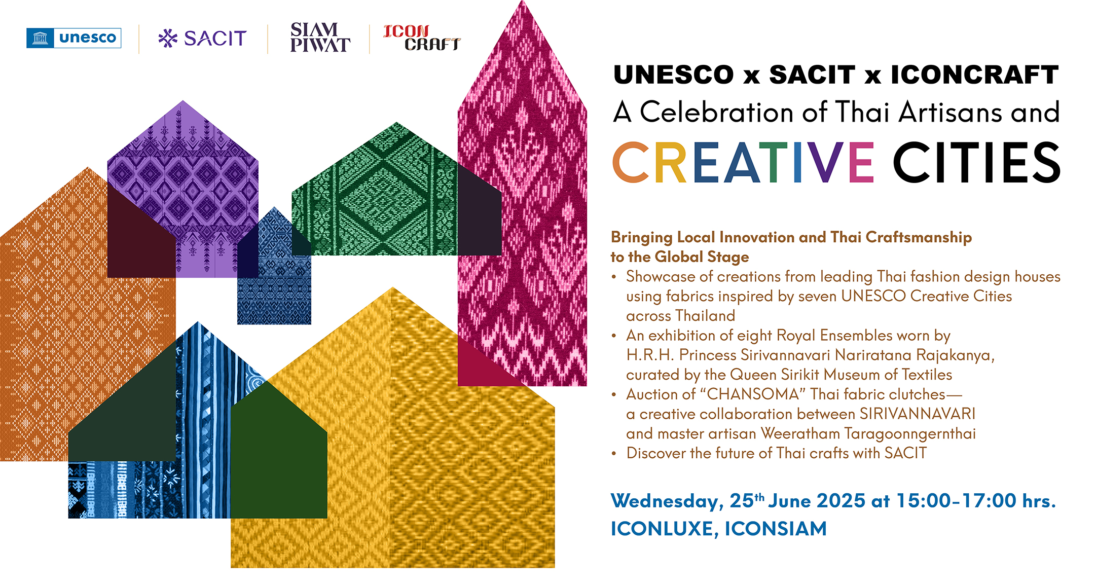 UNESCO, SACIT Join Hands with ICONCRAFT to Celebrate Thai Artisans and Creative Cities Network