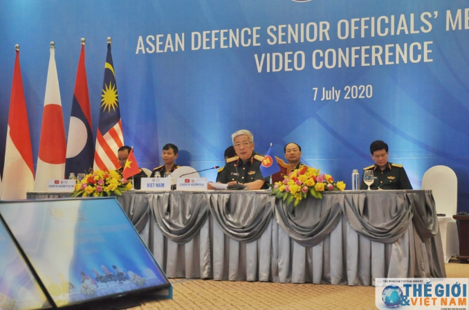asean defence senior officials meeting plus adsom group held video conference