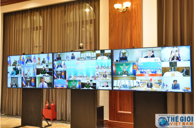 asean defence senior officials meeting plus adsom group held video conference