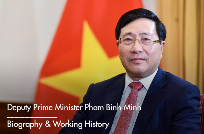 Biography of Deputy Prime Minister Pham Binh Minh: Positions and Working History