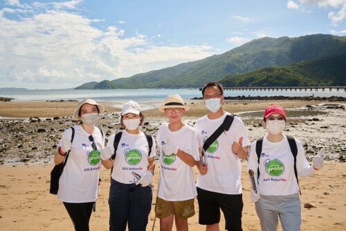AXA Management And Employees Conducted Beach Clean-up, 257 kg Wastes Removed