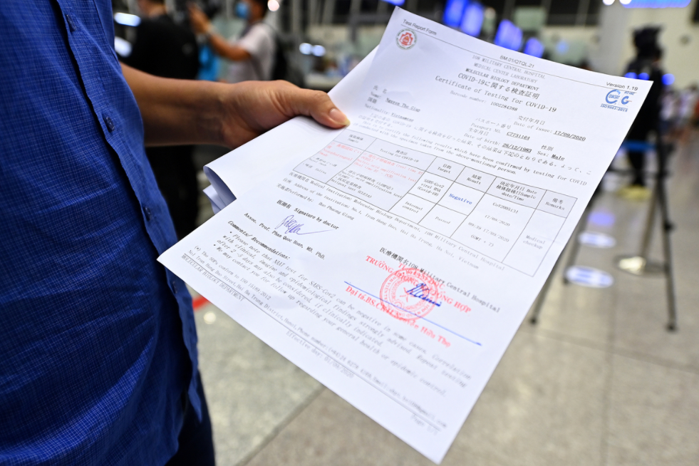 In Photo: Vietnam's first commercial international flight in COVID 19 context