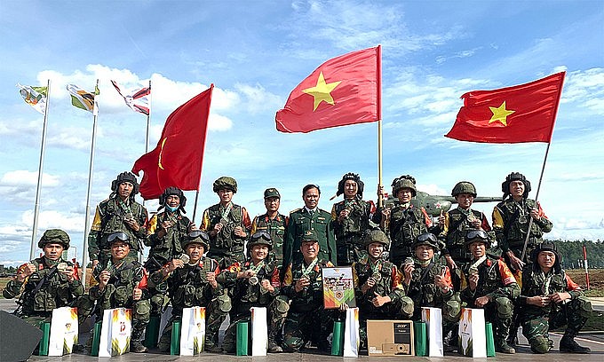 Vietnamese Team Ranked 7th at Army Games 2021