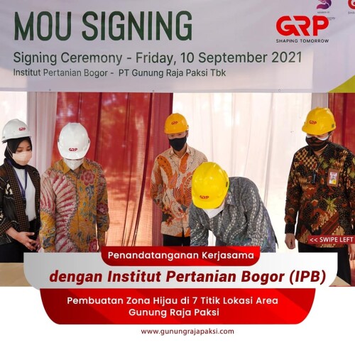 gunung raja paksi collaborates with institut pertanian bogor to strengthen esg efforts