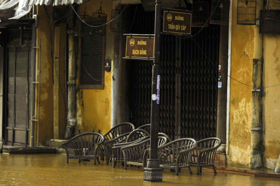A dreary Hoi An after the strike of storm Molave