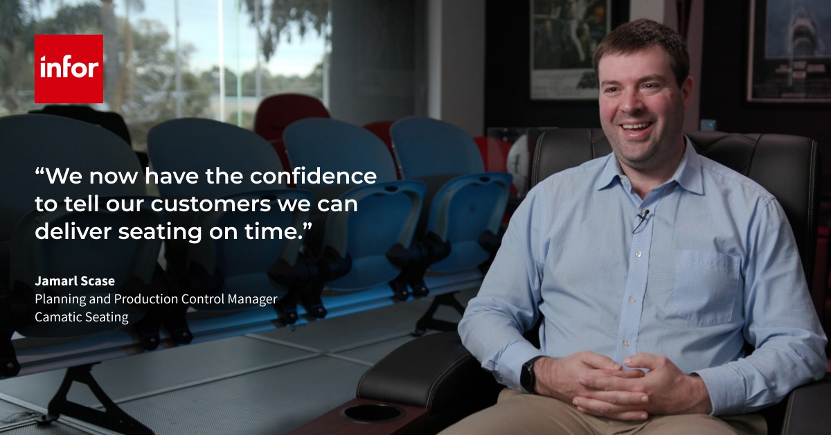 camatic seating uses infor integrated ai solution to help improve customer satisfaction