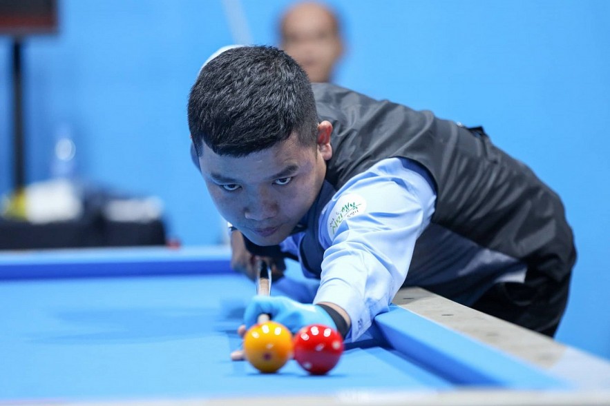 Nguyen Duc Anh Chien is also as good as his team mate in the match against the Dutch in 2022 tournament. Photo: Thanh Nien