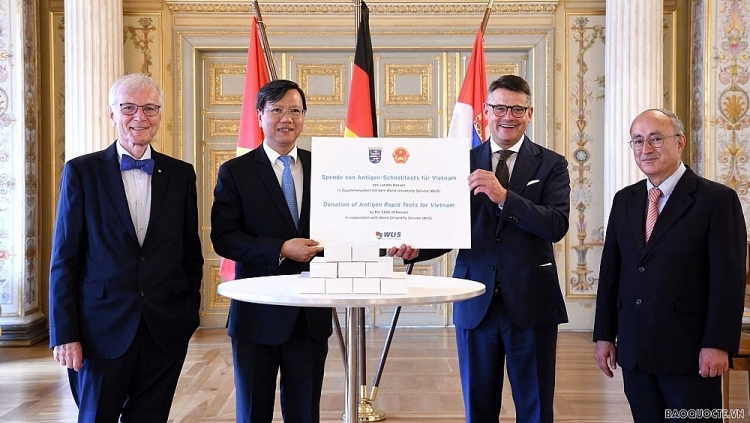 the state of hessen germany donates 160000 rapid covid test kits to vietnam