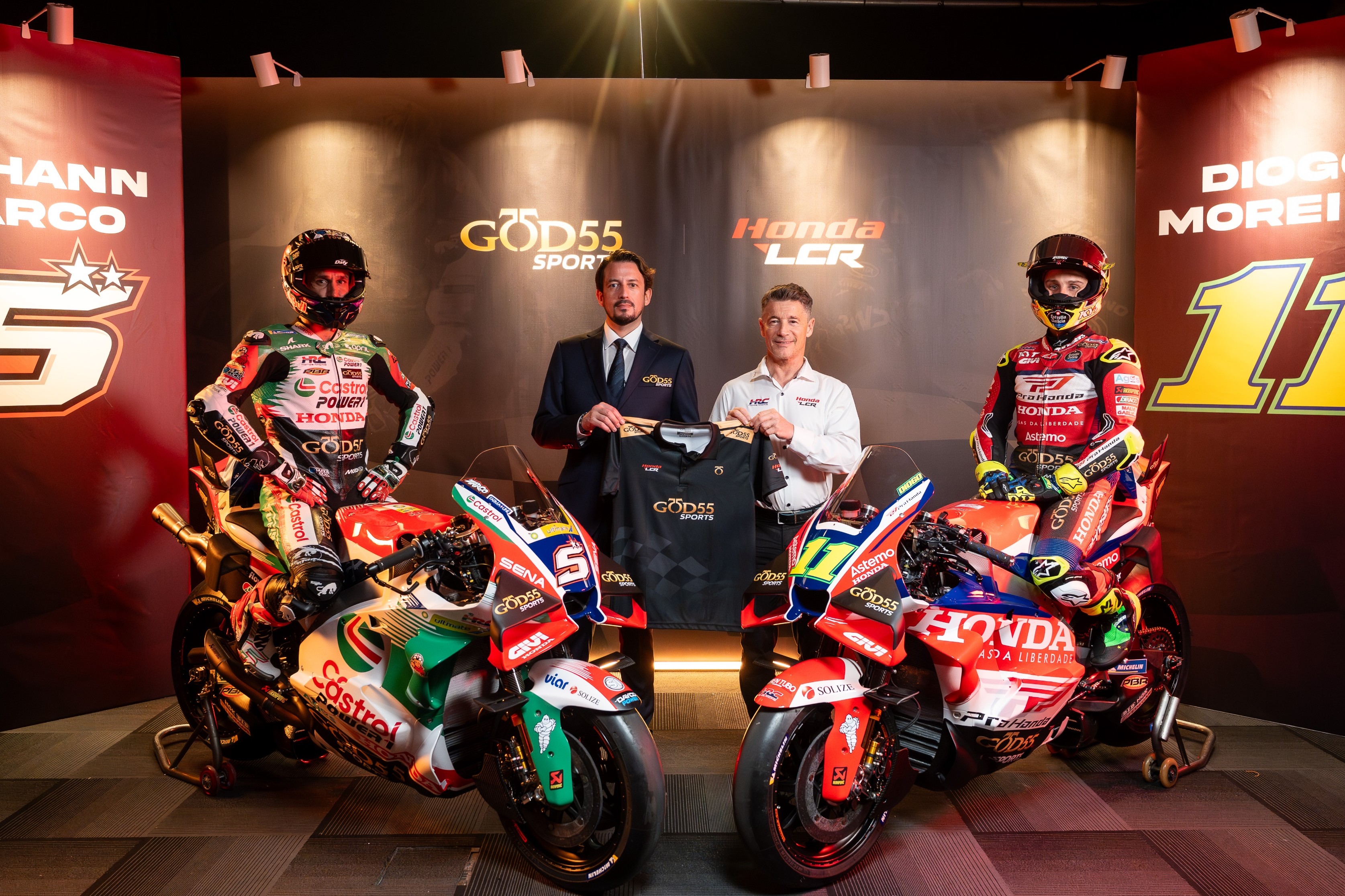 GOD55 Sports Honored to Partner With Honda LCR Team in MotoGP