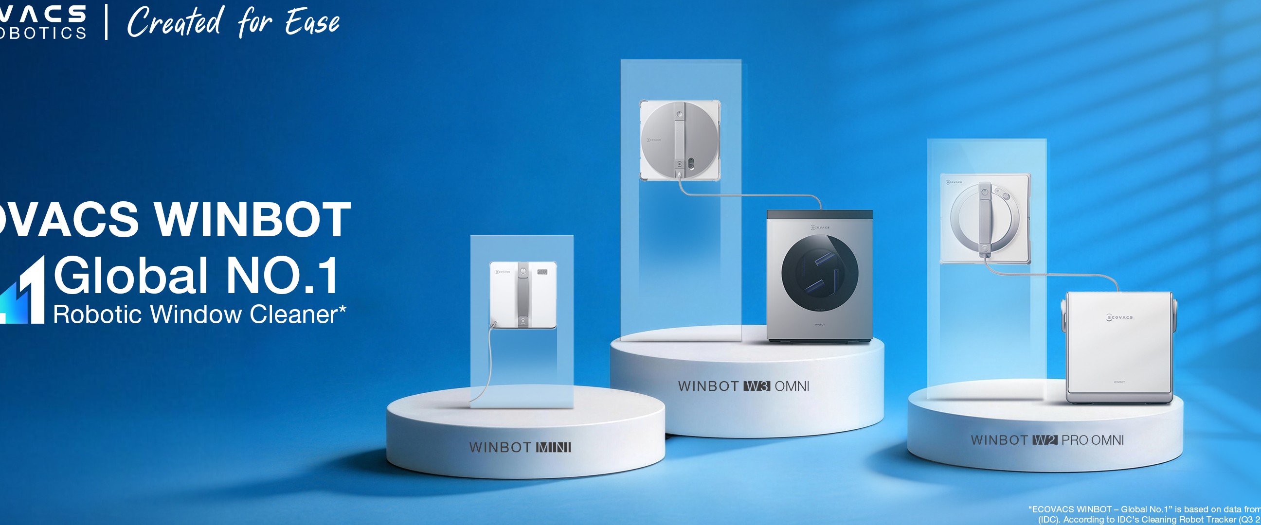 The World’s #1 Bestselling Robotic Window Cleaner: ECOVACS WINBOT Restores Crystal-Clear Views with Ease