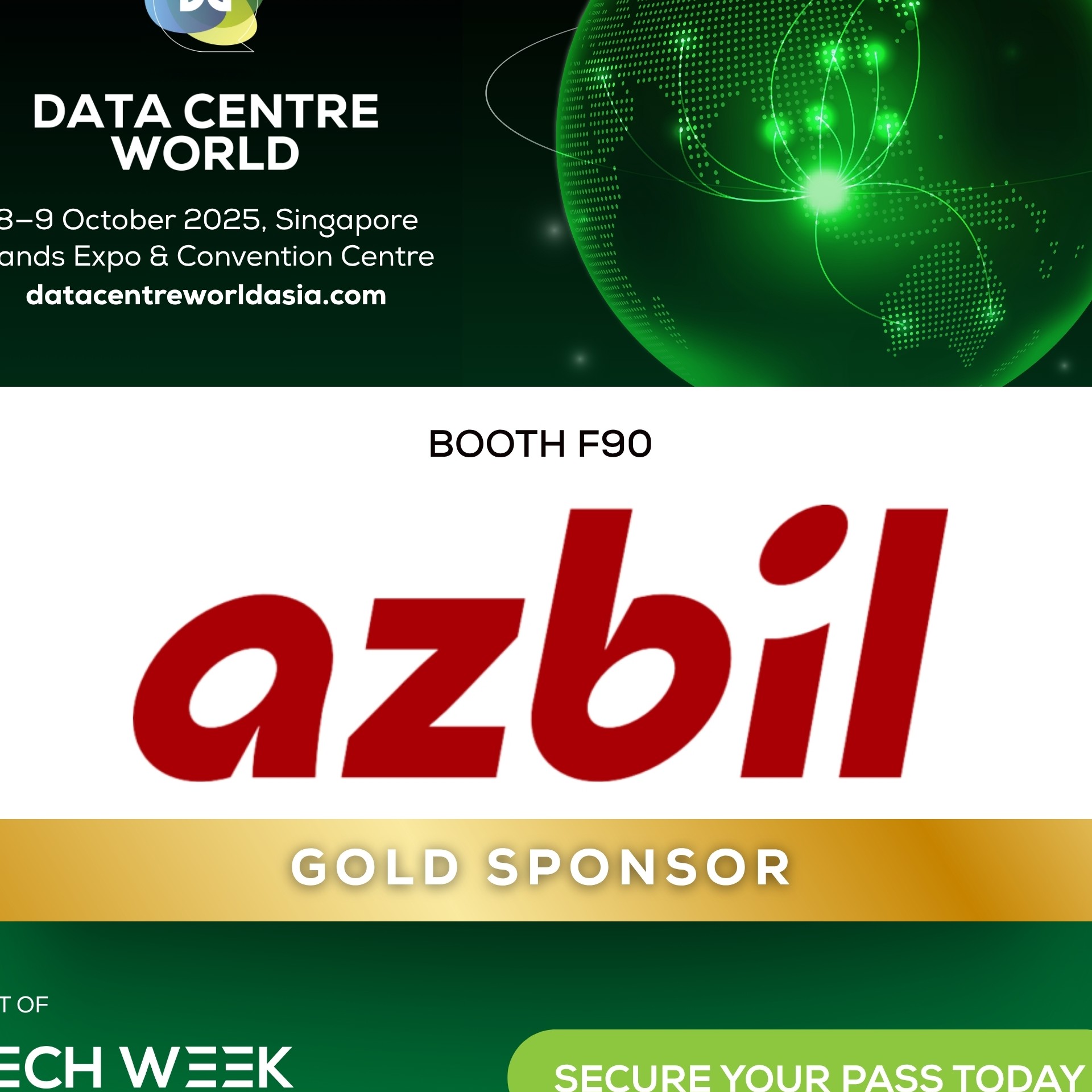 Azbil to Showcase Tech-Driven Solutions as Gold Sponsor at Data Centre World Asia 2025