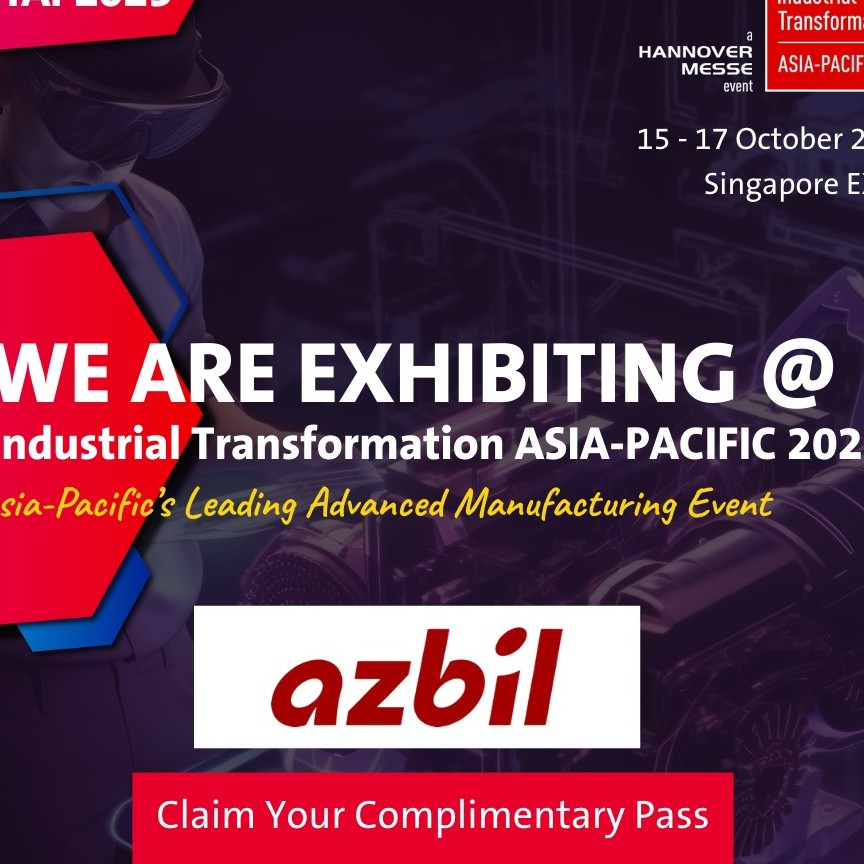 Azbil to Present Data-Driven Solutions at Industrial Transformation ASIA-PACIFIC (ITAP) 2025