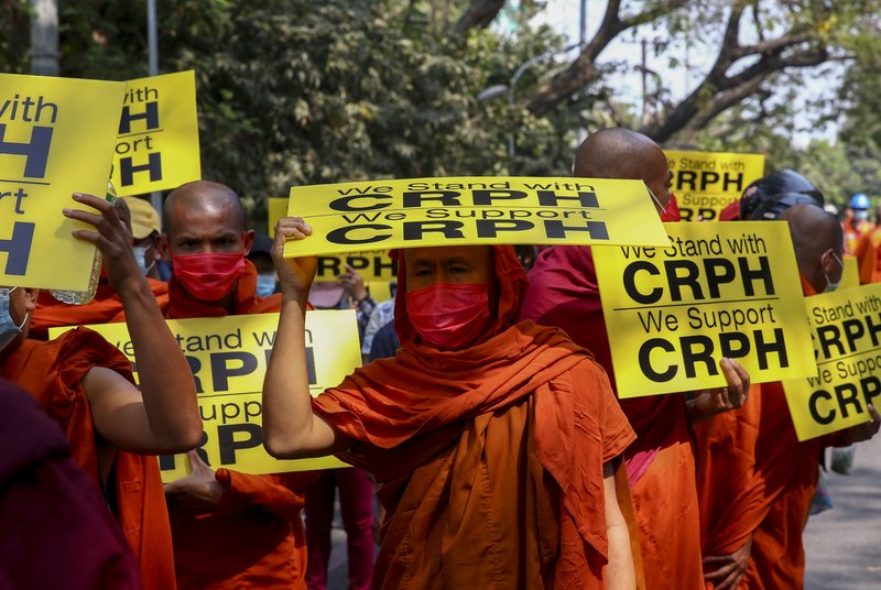Myanmar police cranks up pressure on protests, after calls for global action