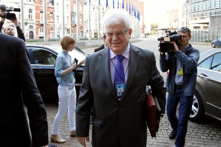 The EU Commission says Vladimir Chizhov was summoned 'to condemn the decision of the Russian authorities from last Friday to ban eight European Union nationals from entering' Russia [File: Francois Lenoir/Reuters]