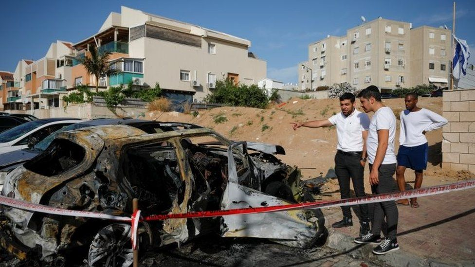 Rockets launched by Hamas have hit Ashkelon, southern Israel (Photo: Reuters) 