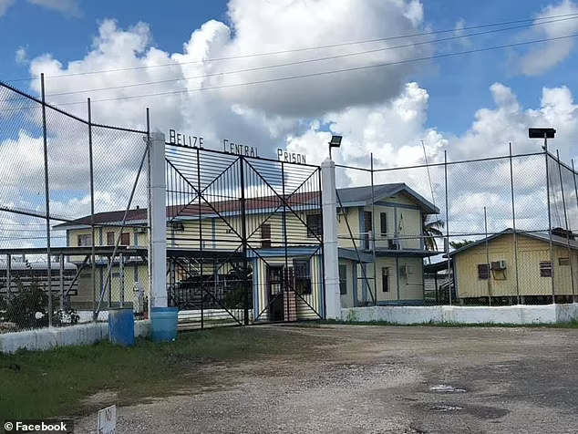 DailyMail.com has learned Hartin, who is charged with manslaughter by negligence, could soon be moved to Belize Central Prison, in Hattieville, the only correctional jail in the country. Photo: Facebook 