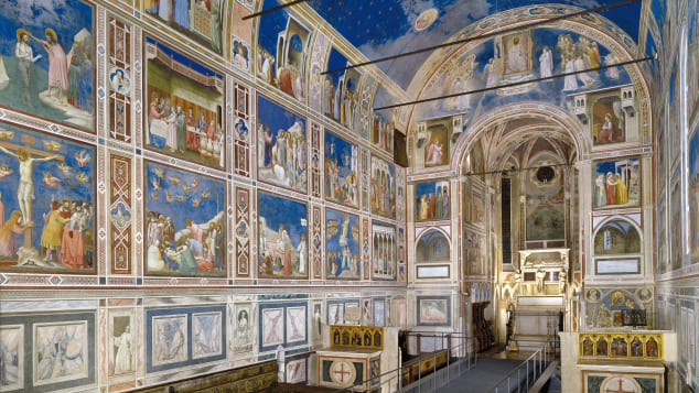 Padua's fourteenth-century fresco cycles, Italy: This site comprises eight buildings, including Scrovegni Chapel, pictured, home to stunning frescoes. Comune di Padova Settore Cultura, Turismo, Musei e Biblioteche/UNESCO