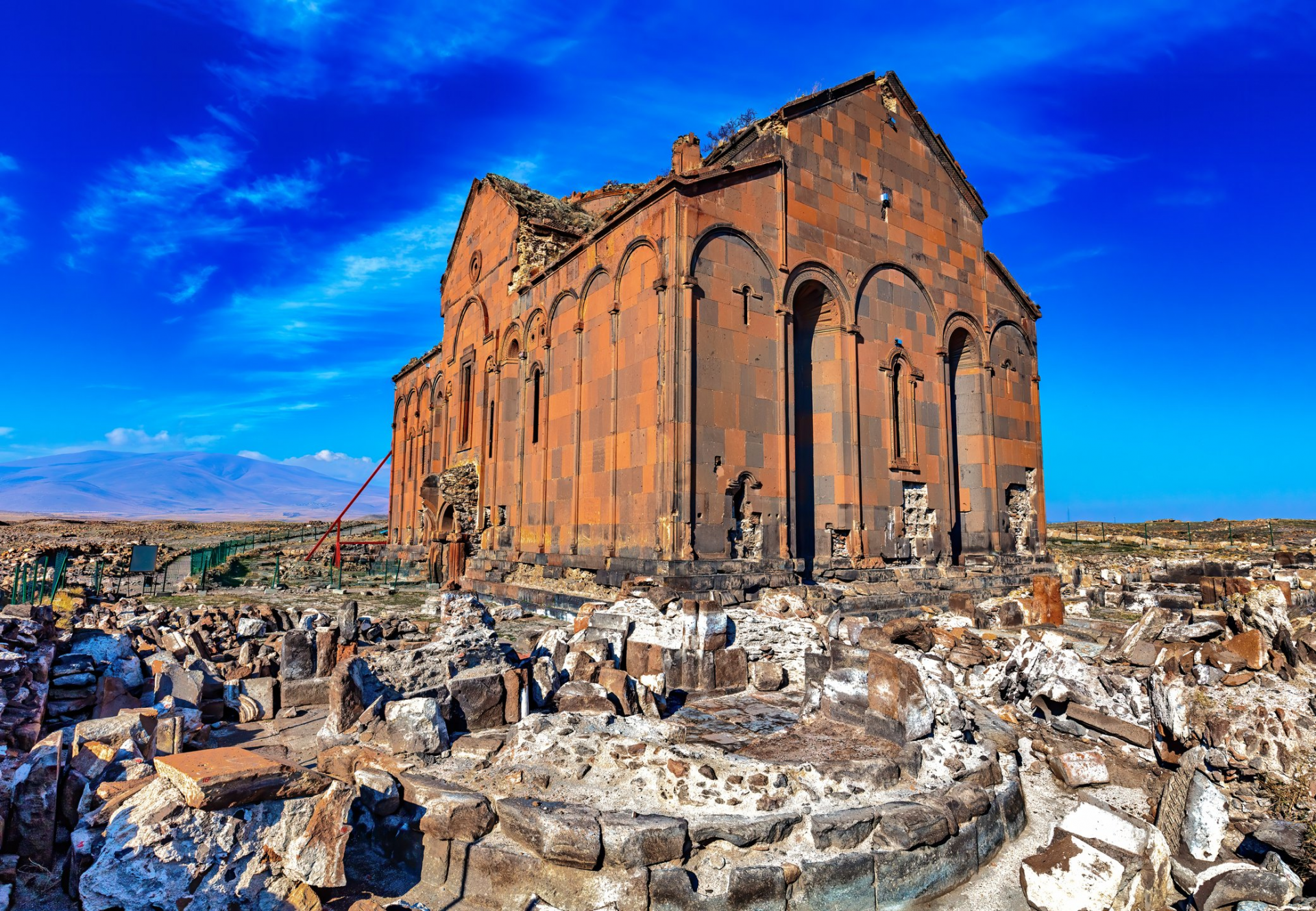 The ruins of the Cathedral of Ani are seen on the Turkish-Armenian border. (iStock Photo)