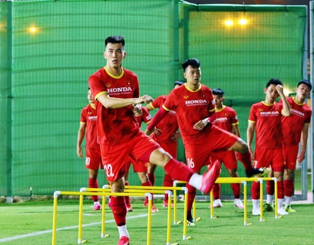 A training session of Vietnam (Photo: VFF)