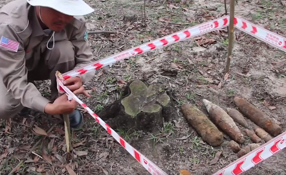 Project RENEW/NPA’s team destroys explosive ordnance cache in Quang Tri