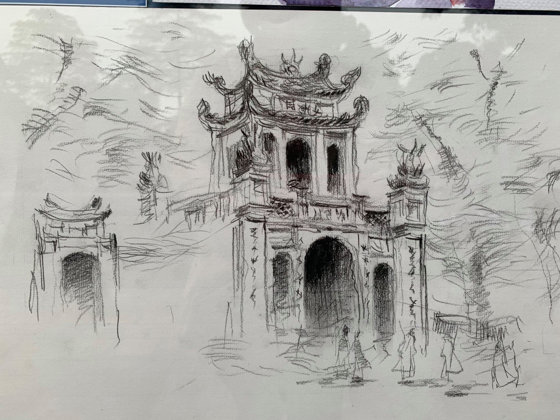 Sketching contest of temple literature closed
