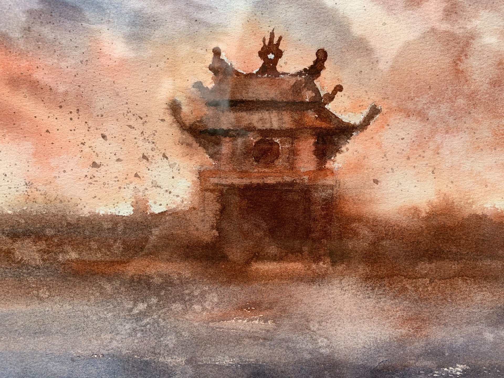 Sketching contest of temple literature closed