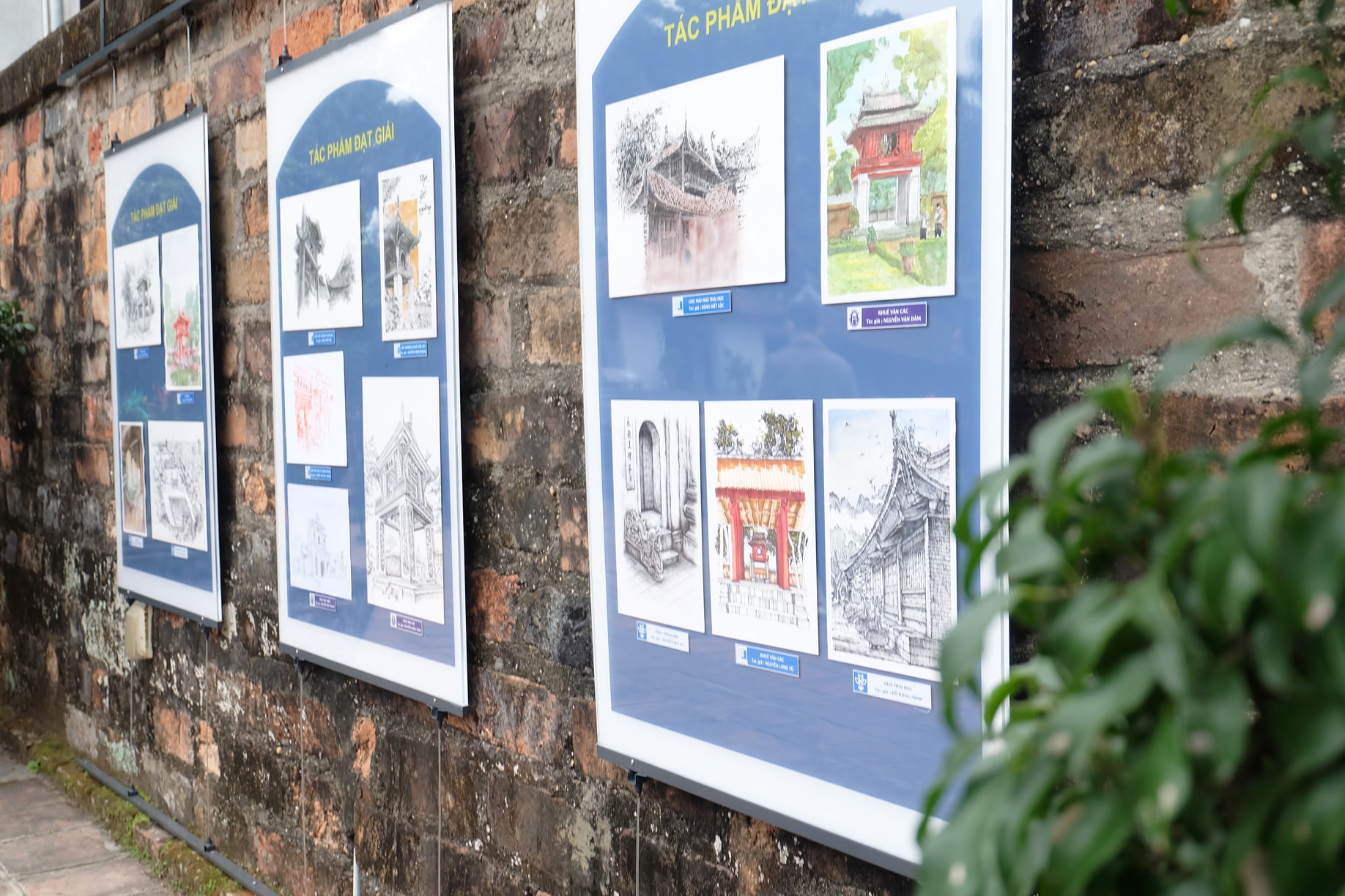 Sketching contest of temple literature closed