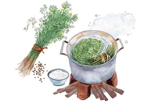 explain vietnamese culture why coriander used to purifie soul and body for new year