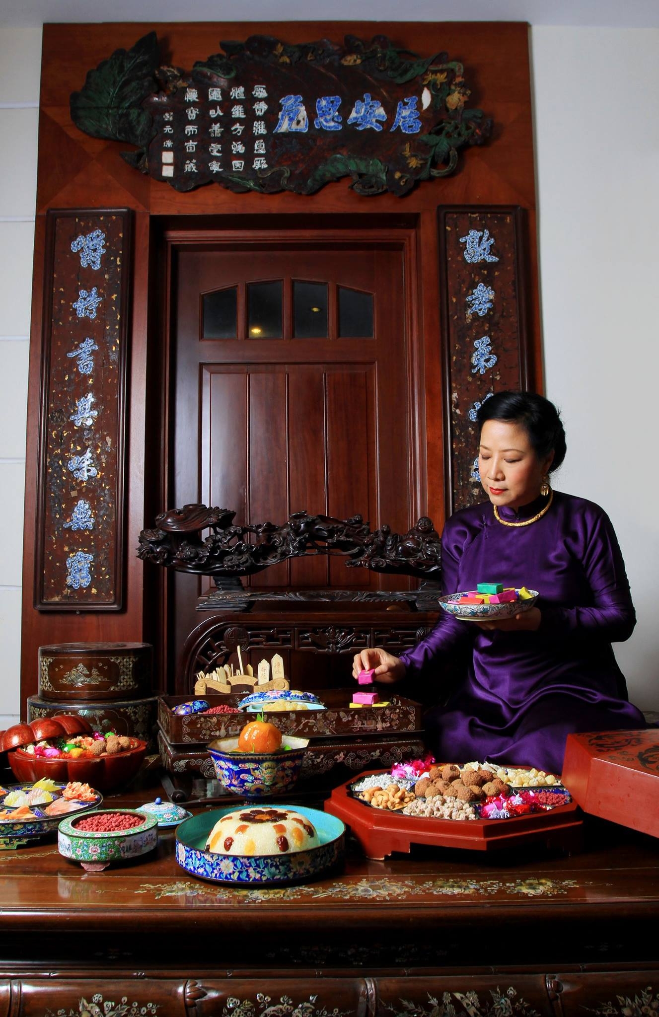 Exploring hue royal fruit preserves and cakes