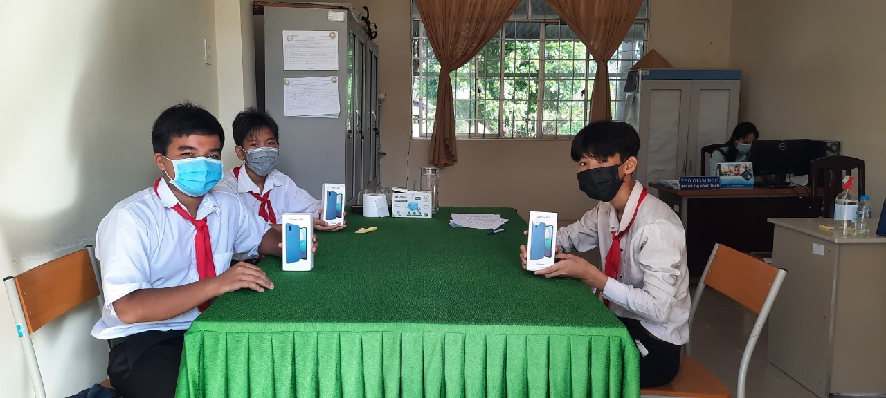 back together over 700 underprivileged students gained access to online learning