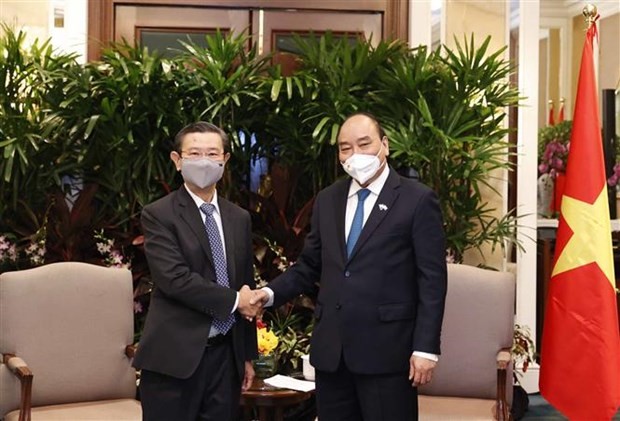 Vietnamese President Busy in Singapore's Trip