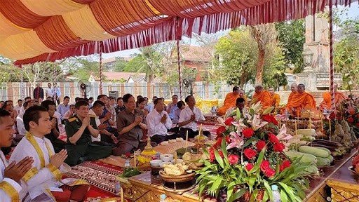 work on vietnam cambodia friendship monument in kampong speu started
