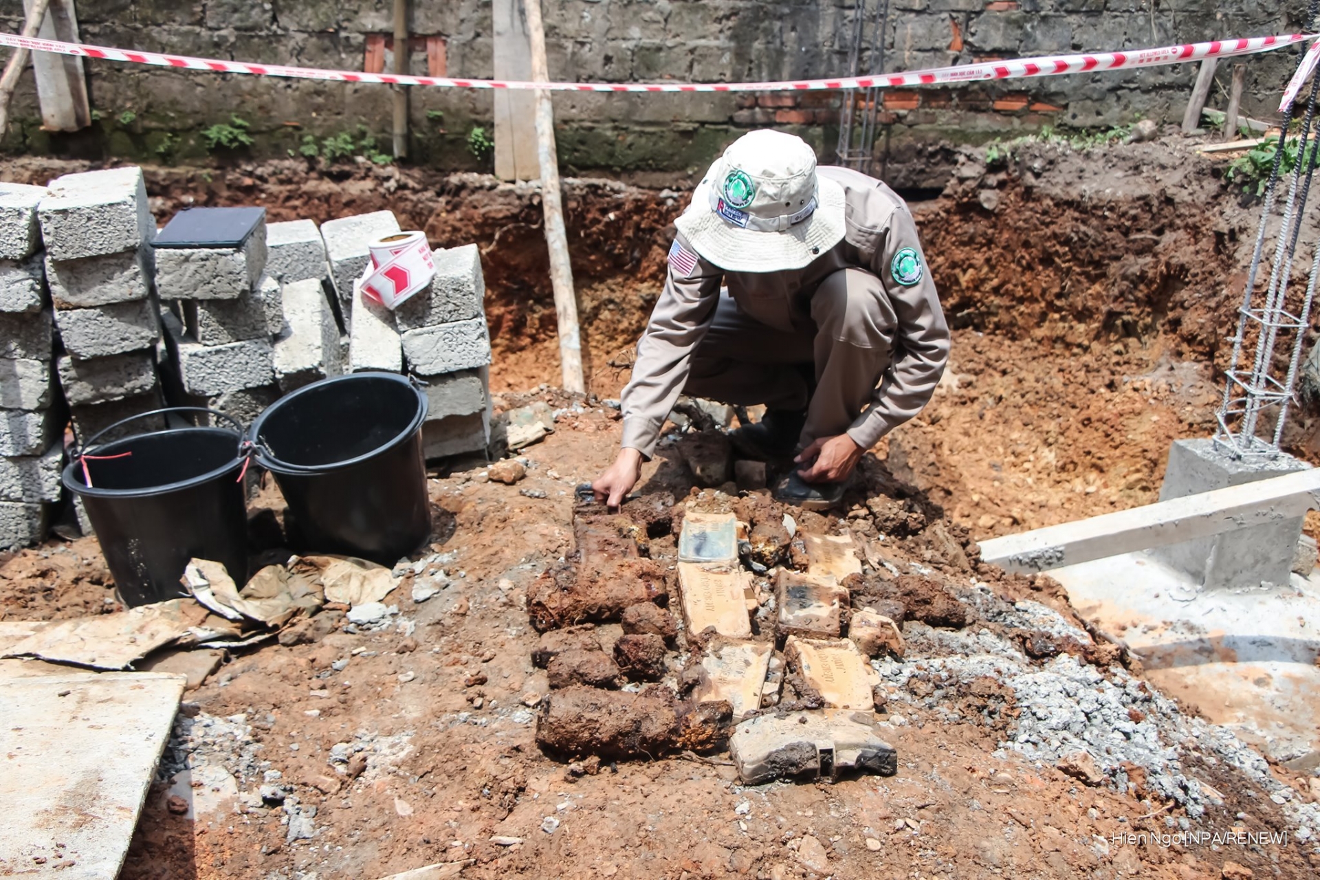 Over 350 items of explosive ordnance founded under local's house
