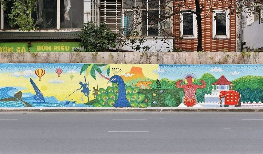 ceramic mosaic mural marks 25th anniversary of vietnam us diplomatic ties