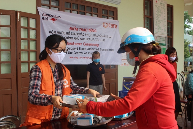 CARE, Australia donation will help flood-affected communities in Quang Tri