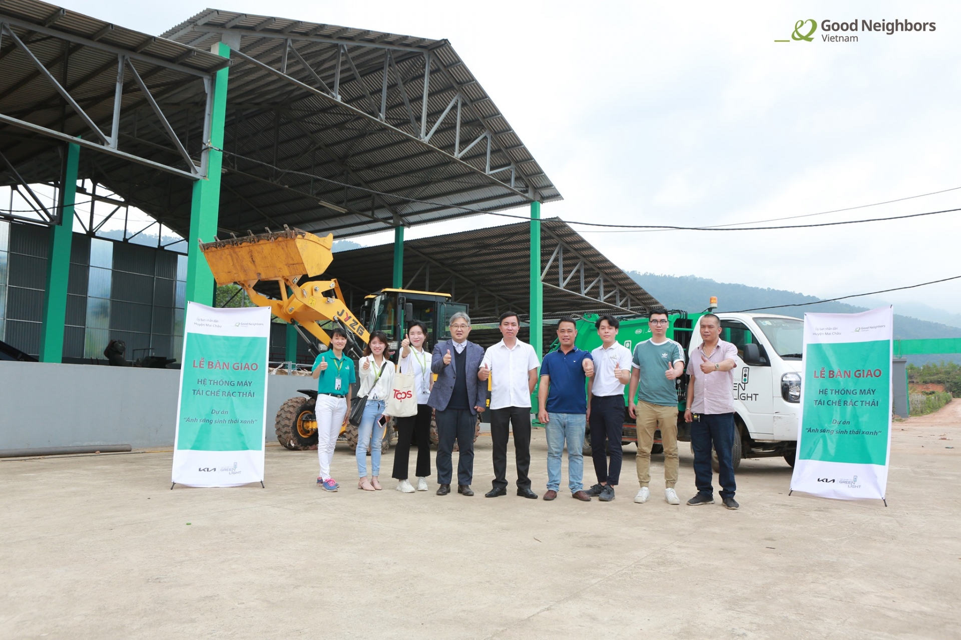 GNI hands over to Mai Chau (Hoa Binh province) waste treatment system