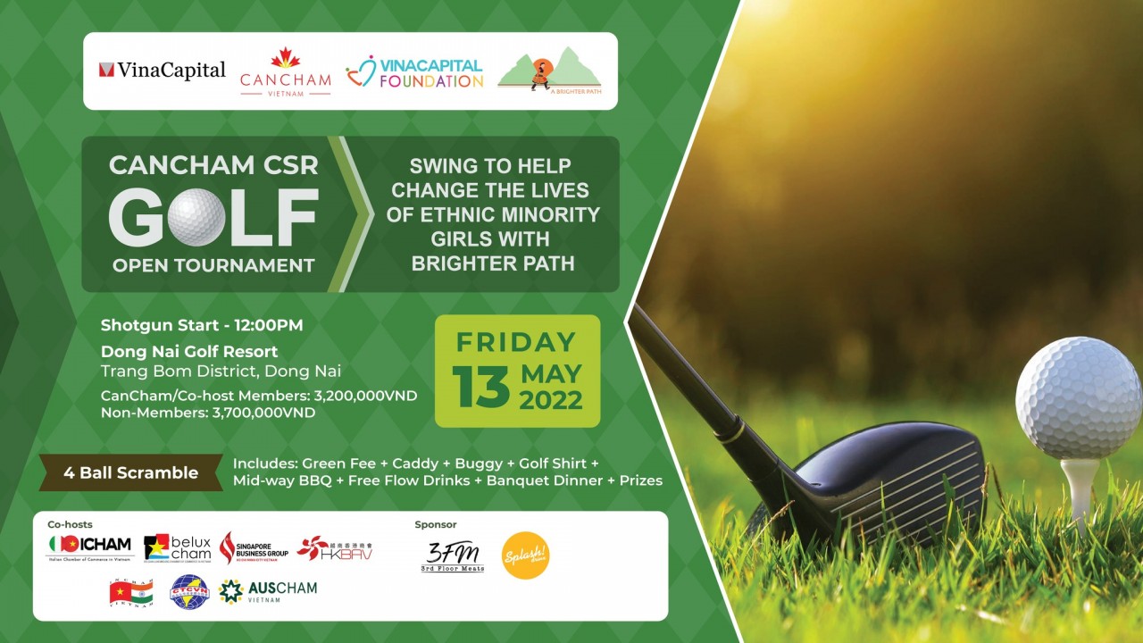cancham charity golf tournament to promote ethnic minority girls education
