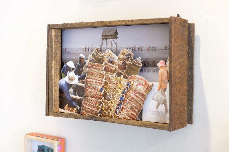 Special boxes showcasing Vietnamese landscape and local people