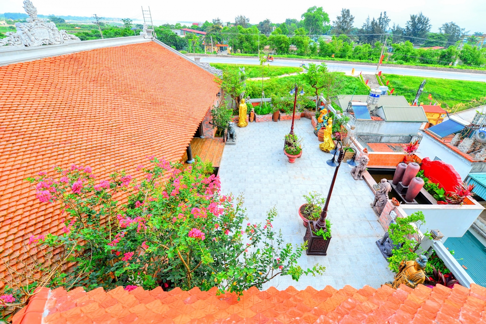 100-year-old house on the roof of a villa in Hanoi